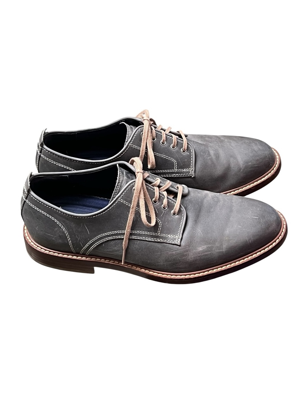 Cole Haan Tyler gray leather grand os lace up oxford